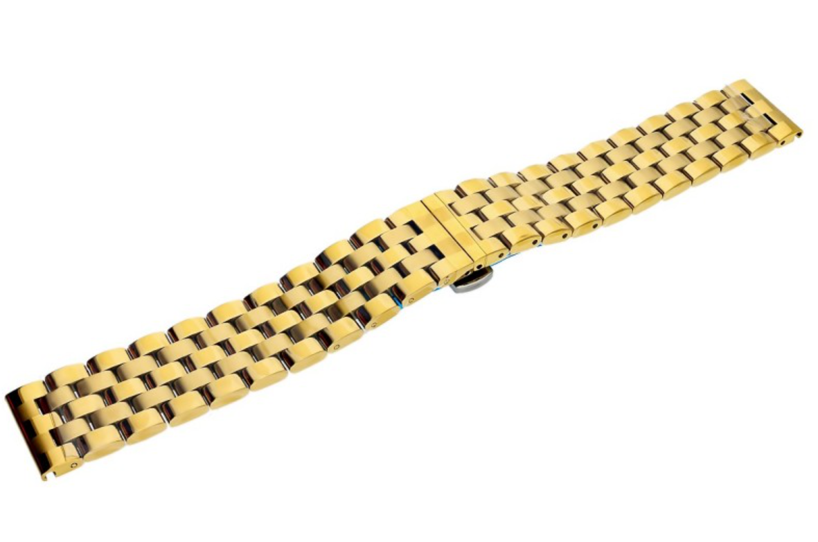 Stalowa bransoleta Tekla 20mm w kolorze złotym B20Z-2